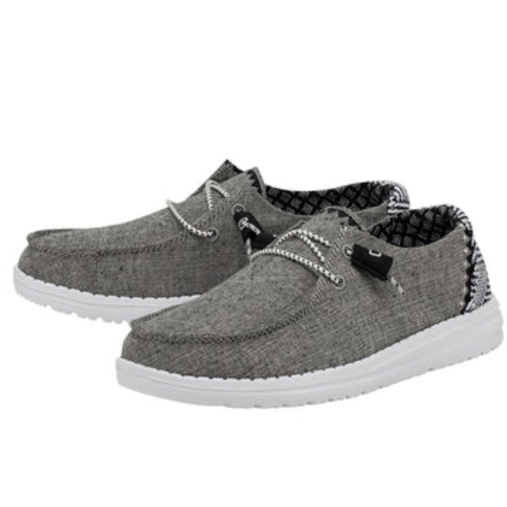 Hey Dude Chambray Black Onyx Wendy